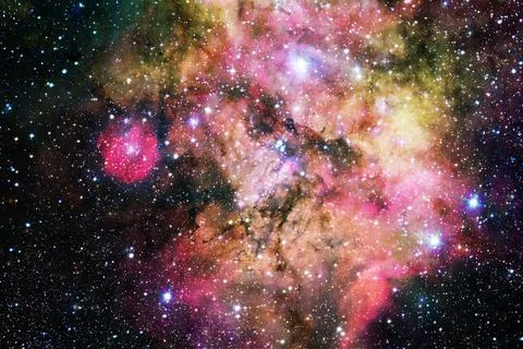 Outer space. Elements of this image furnished by NASA 写真素材