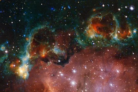 Outer space. Elements of this image furnished by NASA 写真素材