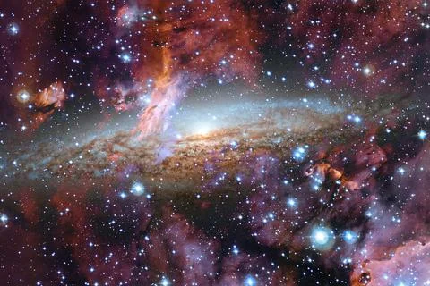 Outer space. Elements of this image furnished by NASA Foto stock