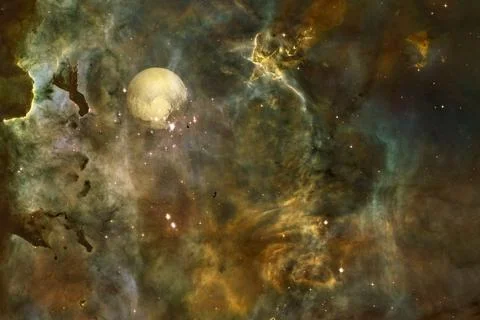 Outer space. Elements of this image furnished by NASA Foto stock