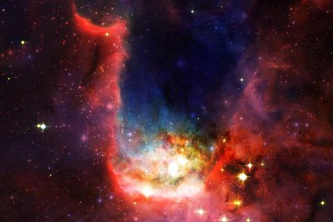 Outer space. Elements of this image furnished by NASA 库存照片