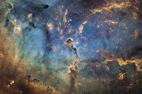 Outer space. Elements of this image furnished by NASA Foto stock