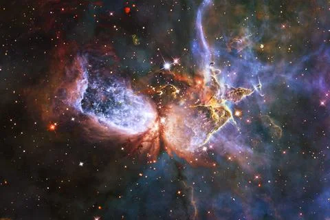 Outer space. Elements of this image furnished by NASA 库存照片