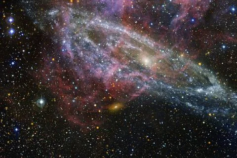 Outer space. Elements of this image furnished by NASA Outer space. Science... Stock Photos