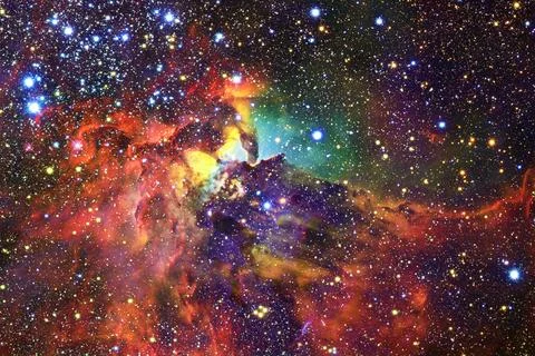 Outer space. Elements of this image furnished by NASA Outer space. Science... Stock Photos