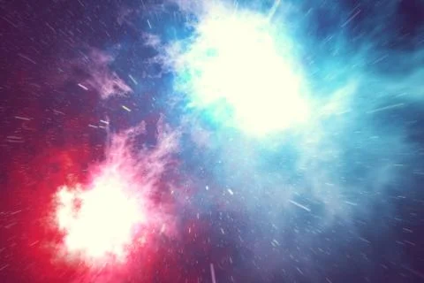 Outer space is filled with infinite number of stars, galaxies, nebulae Illustrazione stock