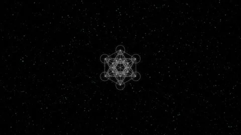 Outer space galaxy starburst, star explosion, constellation, sacred geometry Stock Footage 304278329