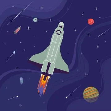 Outer space icon Stock Illustration