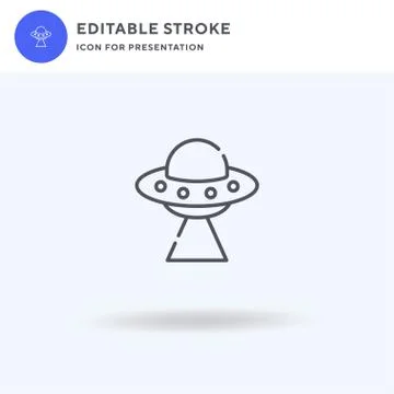 Outer Space icon vector, filled flat sign, solid pictogram isolated on white, Ilustración de archivo