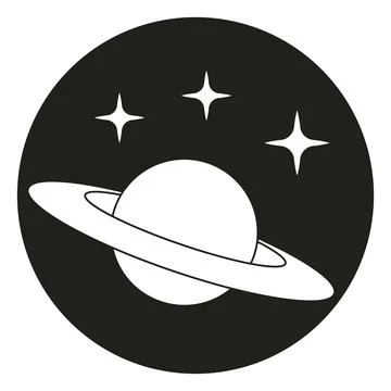 Outer space icon vector illustration Stock Illustration