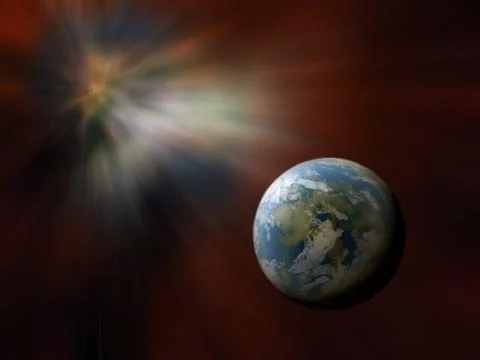 Outer space Stock Illustration