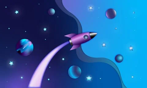 Outer space Stock Illustration