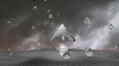 Outer Space Landscape Stock Footage 64653977