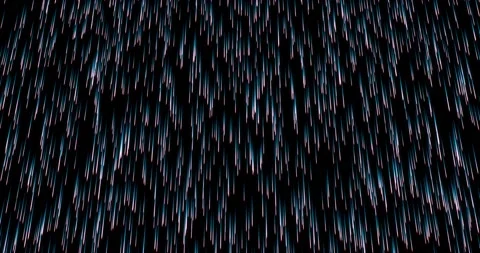 Outer space meteor shower loopable 4K background Video stock 134695038