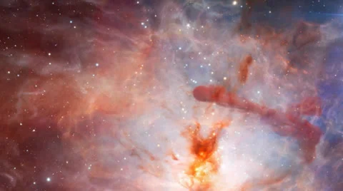 Outer Space Nebula Stock Footage 24805080