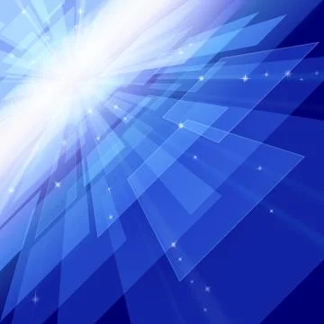 Outer space perspective Illustrazione stock