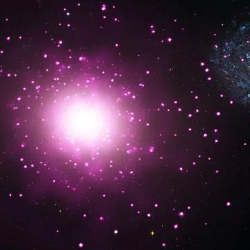 Outer Space Pink Dots Galaxy Stars Universe Cosmic Background Stock Photos