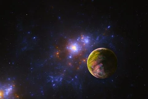 Outer space, science fiction fantasy. elements of this image Stockillustratie