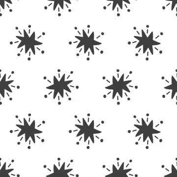 Outer Space seamless pattern with stars Stock Illustration