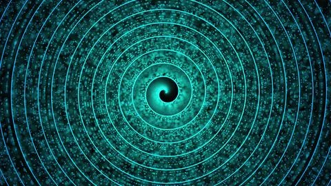 Outer Space, spiral particles Illustrazione stock