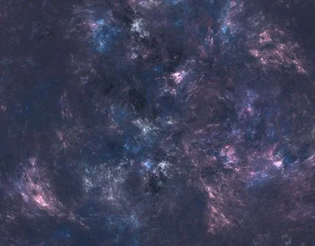 Outer space, starry dark sky pattern, Galactic cluster Stock Illustration