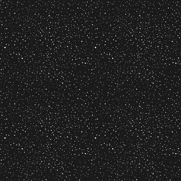 Outer space, starry dark sky, seamless pattern. Vector Illustrazione stock