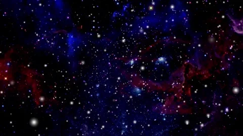 Outer space. Stars of various sizes and brightness. Video stock 305533263