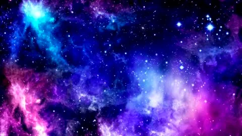 Outer space, universe, nebula, star cluster, bright, Astronomy, science Stock Illustration