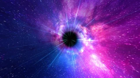 Outer space universe starry sky tunnel shuttle Vidéo 301514360