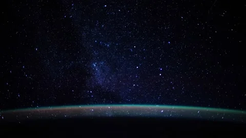 Outer Space View From International Space Station ISS Stock Footage 190482635