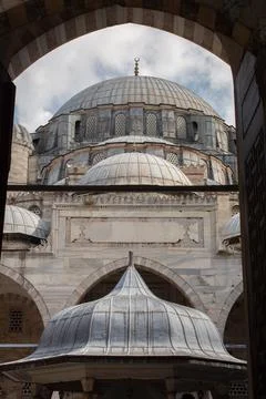 Outer view of dome in Ottoman architecture Stock Photos