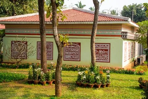 Outer view of tribal museum Foto stock