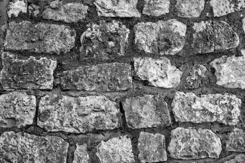 The outer wall of large stones Fotos de archivo