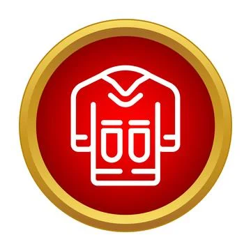 Outerwear jacket icon representing winter clothing apparel Stock Illustration