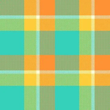 Outfit seamless texture background, rag textile pattern plaid. Fibre fabric.. Stock Illustration