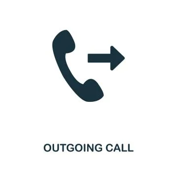 Outgoing Call creative icon. Simple element illustration. Outgoing Call concept Stock-Illustration