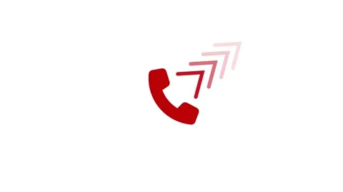 Outgoing Call Icon with Ascending Arrows Animation, Mobile Calling Animatio.. Video stock 310569032