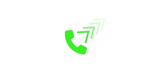 Outgoing Call Icon with Ascending Arrows Animation, Mobile Calling Animatio.. Video stock 310569092