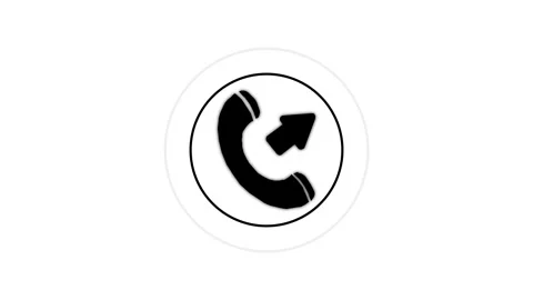 Outgoing call phone icon, Calling icon concept animation, Stock Footage 312720729