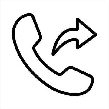 Outgoing Call Vector Icon Illustrazione stock