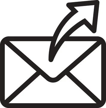 Outgoing mail icon Stock Illustration