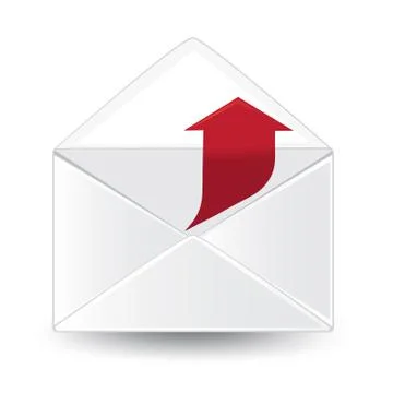 Outgoing Mail Stock Illustration