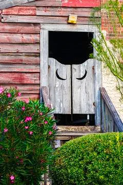 Outhouse background Stock Photos
