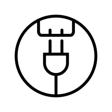 Outlet and socket icons. Plug socket. Vector. Illustrazione stock