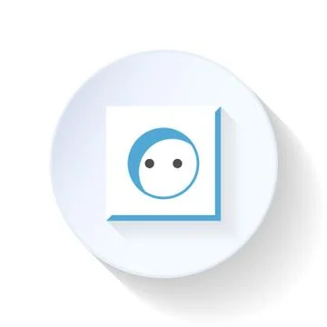 Outlet flat icon Stock Illustration