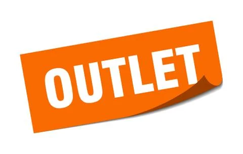 Outlet sticker. outlet square isolated sign. outlet Stock Illustration