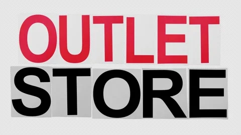 Outlet Store  Stop Motion Paper Titles On Alpha Pack Of 2 動画素材 291806093