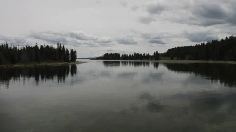 Outlet to Yellowstone Lake Stock-Footage 25625751