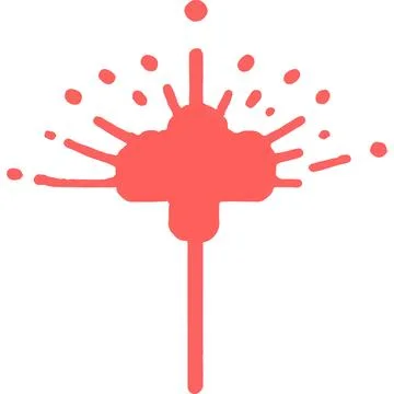 Outline Abstract Liquid Flow Shape Color Ilustración de archivo