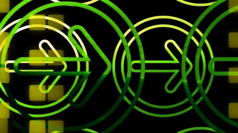 Outline arrow elements Stock Footage 95307893
